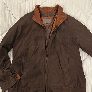 Johnson and Murphy Brown Leather Jacket